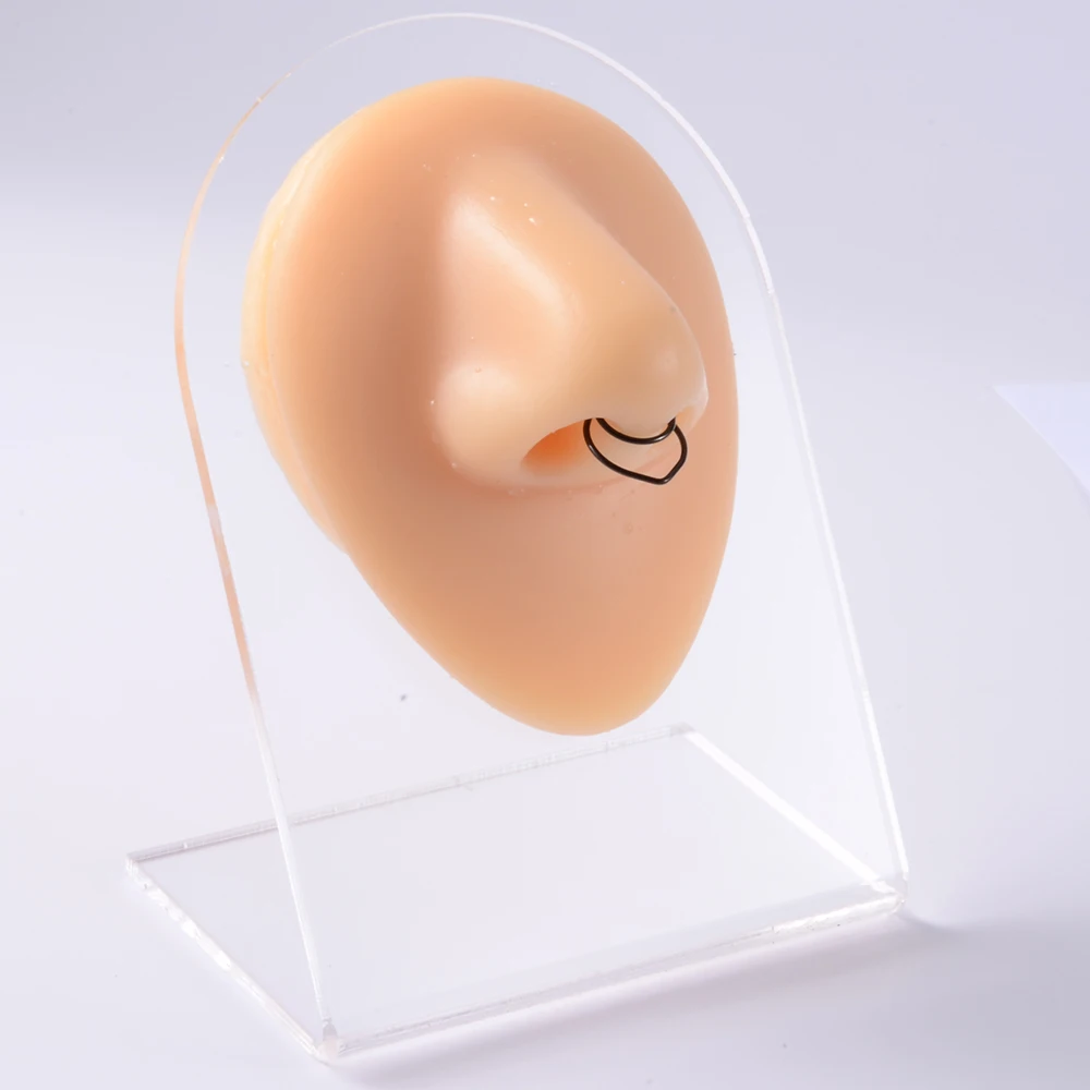 Stainless Steel Fake Nose Ring Hoop Septum Rings Clip Lip Ring Earrings Ear Studs Helix Lobe Tragus Cartilage Piercing 1Pcs