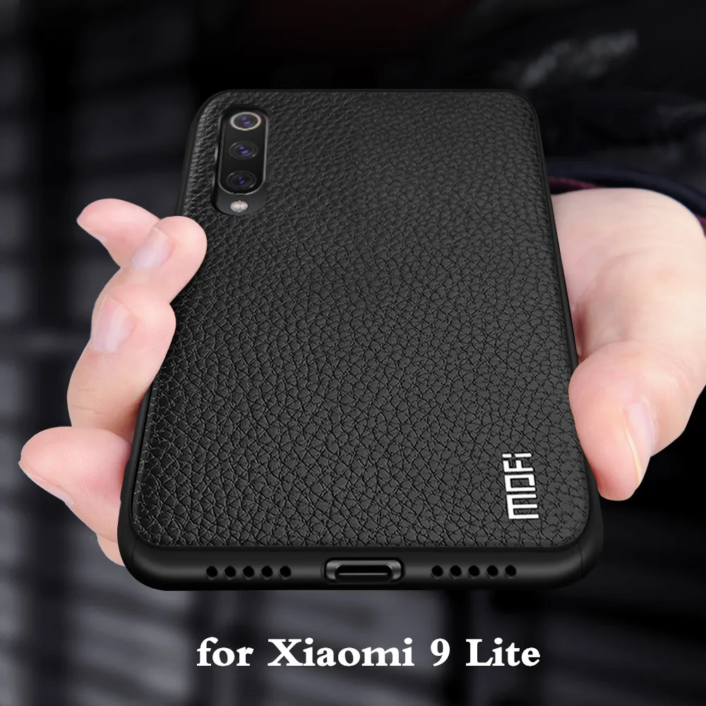 Чехол для Xiaomi 9 Lite Mi9 чехол Xiomi lite задний корпус Coque Mi ТПУ искусственная кожа Мягкий