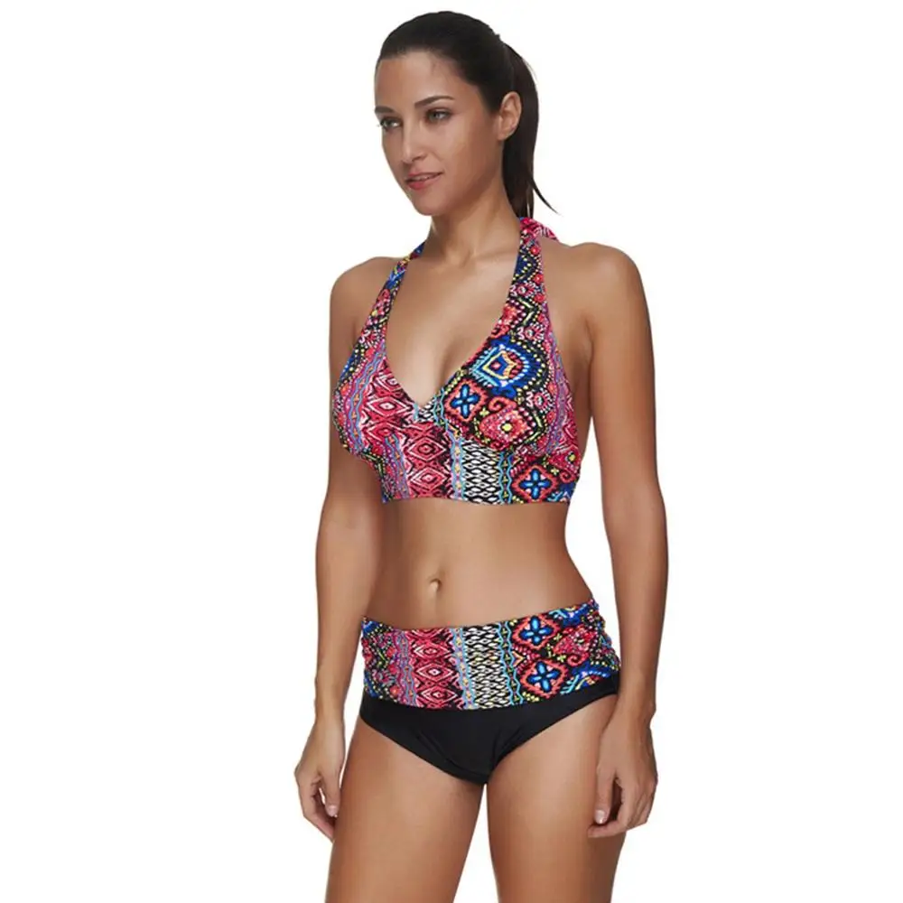 Swimsuit Fashion Tropical Patterns Sexy Bikini Bathing Suits Glamorous Swimwear Summer Beachwear Swimsuit