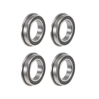 

uxcell F6802-2RS Flange Ball Bearing 15x24x5mm Sealed Chrome Bearings 4pcs