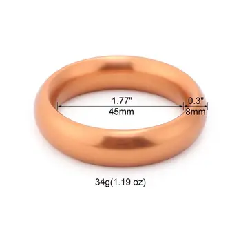 Colourful Metal Penis Steel Delay Ejaculation erektion dick Ring Cuir Cock Rings Dia 40/45/50mm Mens Cockrings Sex Toys For Man 3