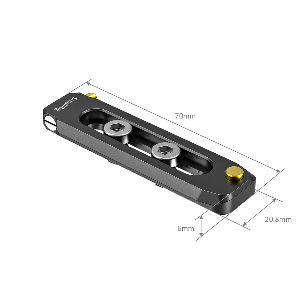 Baixo de Smallrig Grosso de 6mm Longo de 70mm da Otan do Perfil Trilho da Otan com 1 Parafusos de Montagem-2483 Trilho - 4 -20 - Image 3