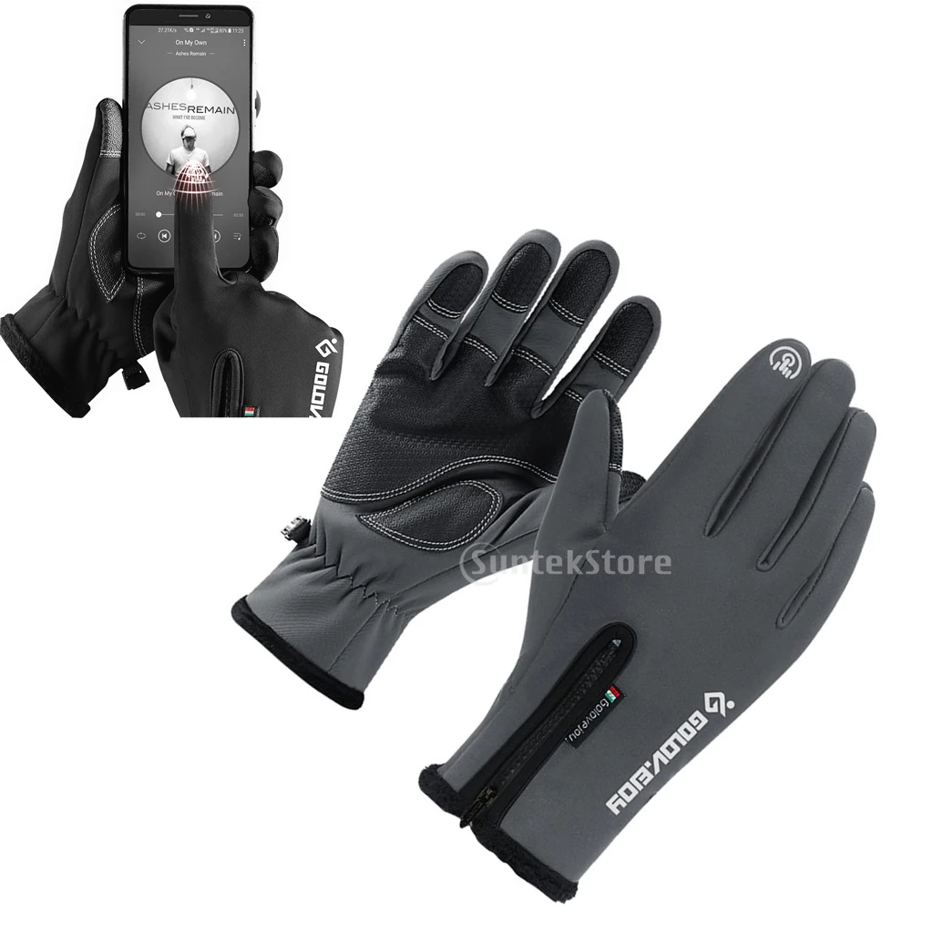 Зимние теплые перчатки с сенсорным экраном для тактической стрельбы, велоспорта, рыбалки, охоты