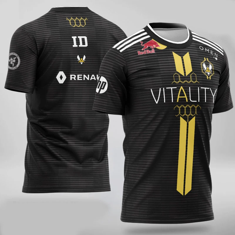  LoL CSGO Dota Team Vitality Uniform Jersey APEX Cabochard Fans T-shirt Men Women T shirts Custom ID