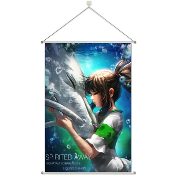 

Anime Spirited Away Prsonalize Customer Made Alloy Fabric Wall Poster Scroll 60x90cm 24x36inches