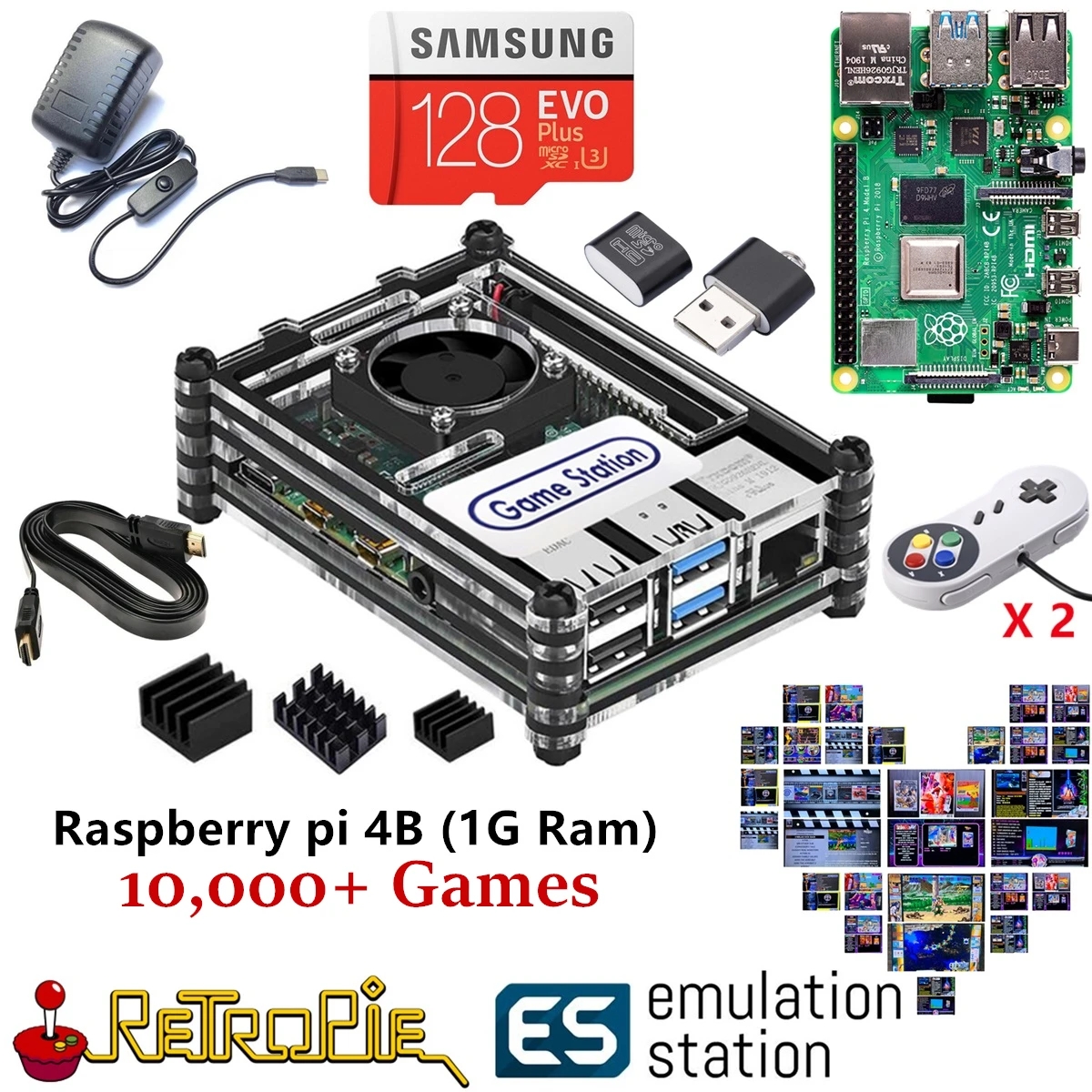 ReTroPieゲーム機（Raspberry Pi4ベースでのカスタマイズ製品）
