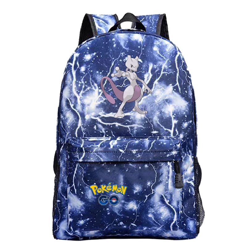 Mochila рюкзак Pokemon Sac A Dos Аниме Пикачу сумка plecak ноутбук унисекс рюкзаку, 33-36 мультфильм, школьные рюкзаки для девочек-подростков