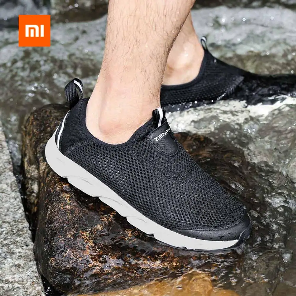 Xiaomi Zaofeng легкая мужская обувь нескользящие мужские кроссовки Повседневные Дышащие женские мужские спортивные беговые кроссовки EU39-44