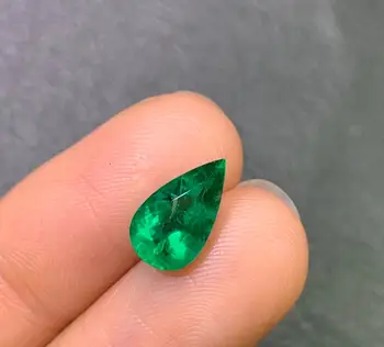 

Q227 Pear Shape Ethiopia Origin Nature 1.79ct Emerald Loose Gemstones Loose Stones for Jewelry Making