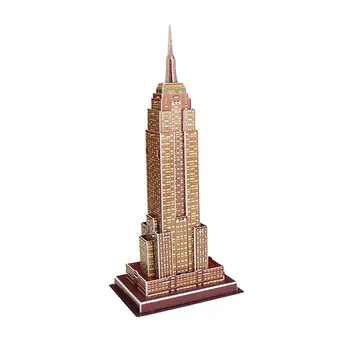 

Mini Magic world Architecture Eiffel Tower Statue of Liberty card paper 3d Puzzle building models educational toys Kids