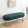 Soft Velvet Ottoman long bench Shoe Stools for Home Living Room Furniture Dresser Chair Pouf Footstool Changing Stool ► Photo 2/6