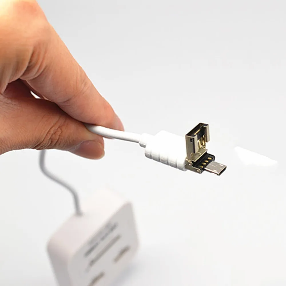 Usb chyi 2,0 OTG концентратор мульти 4 порта Micro Usb 2,0 Hab сплиттер с SD/TF кард-ридер Компьютерные аксессуары для Android смартфона