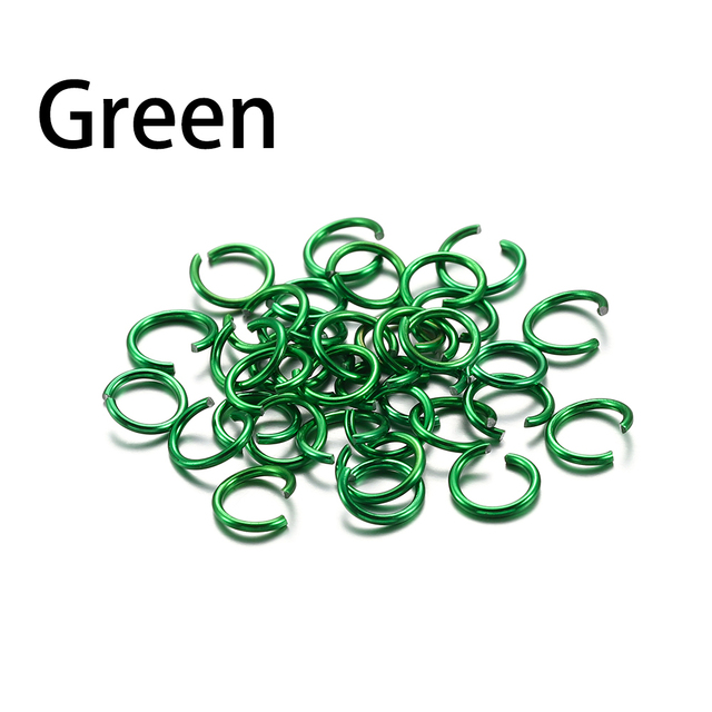 6 8 10 mm Aluminum Soft Open Jump Ring Split Rings Connectors For DIY Jewelry Making Findings Supplies Accessories