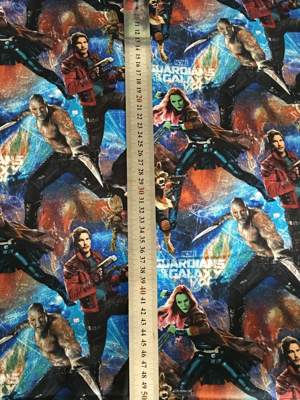 105 см Ширина Marvel стражи Галактики печать хлопок ткань для мальчика одежда занавес домашний текстиль наволочки DIY-BK714