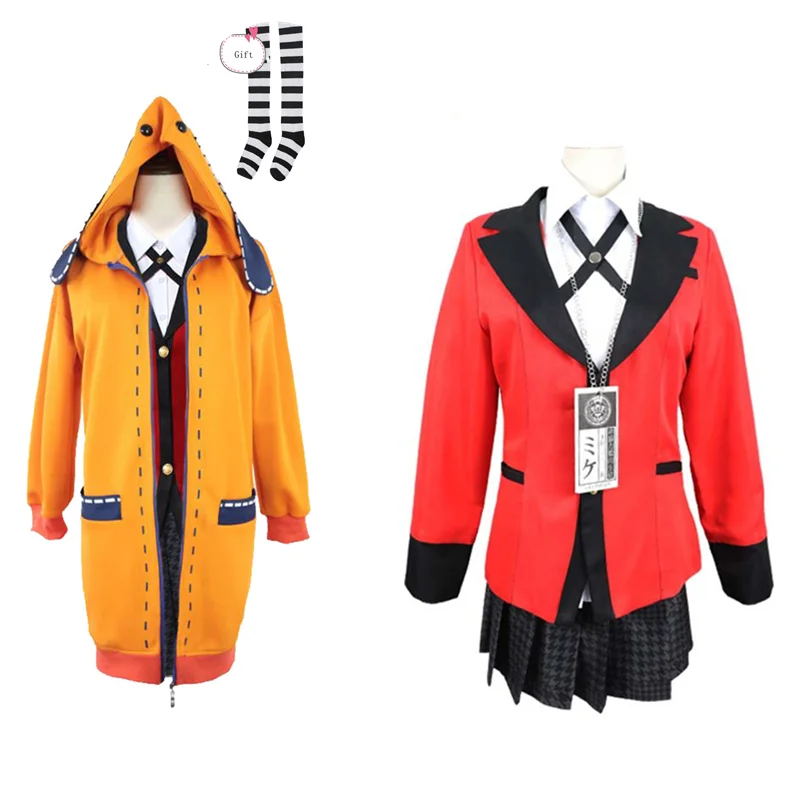 Костюм для косплея Yomotsuki Runa от Kakegurui костюм школьниц Jk толстовка форменная куртка