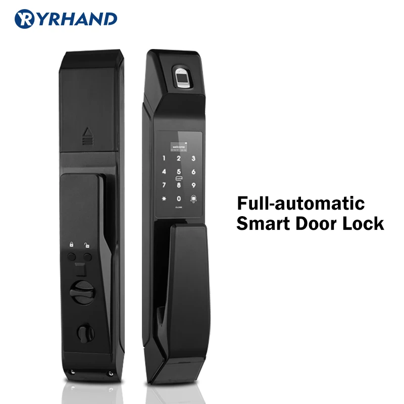 US $220.80 Automatic Smart Fingerprint Door Lock Electronic Lock With Fingerprint Password Card Key Unlock Digital Keyless Lock For Home