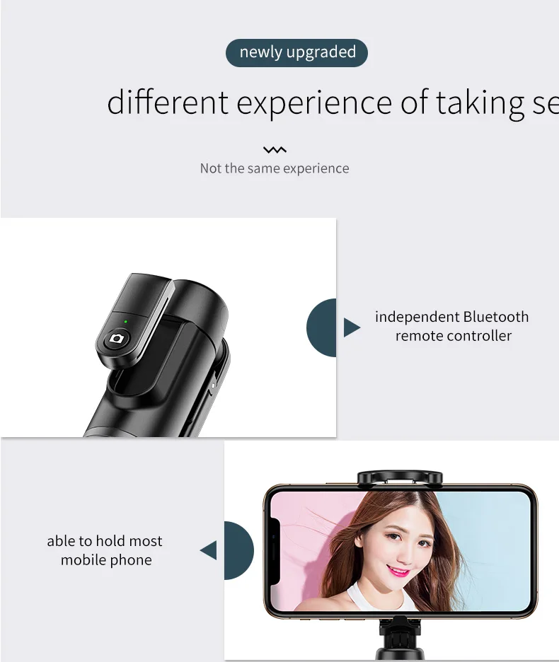 KYCXD Bluetooth телефон селфи палка подходит для apple/huawei/универсальная стойка вещания Мини Bluetooth пульт дистанционного управления