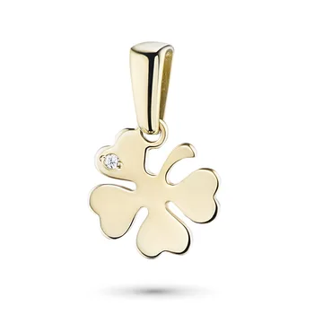 

Pendant made of yellow gold with diamond e0301pd04202396