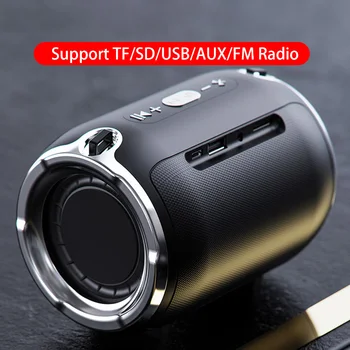 

Mini Smart Portable Wireless Bluetooth Speaker Stereo Speakerphone Radio Music Subwoofer Column Speakers for Computer with TF FM