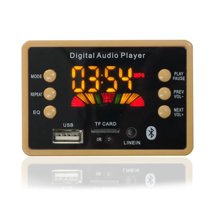 Nuevo Color de pantalla inalámbrica Bluetooth MP3 placa decodificadora WMA Módulo de Audio USB TF AUX FM EQ función para coche accesorios