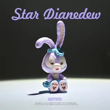 

1piece 10cm the duffy bear girl friends's stellalou cute rabbit collection figure toys home decoration toys
