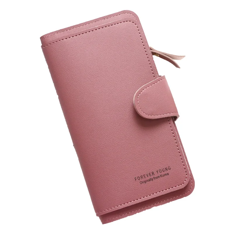 2021 Wallet Women Leather Luxury Card Holder Clutch Casual Women Wallets Zipper Pocket Hasp Ladies Wallet Money Bag Female Purse