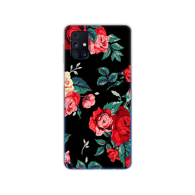 Samsung M31s Cases 6.5" Tpu Soft Silicon Back Phone Cover For Samsung Galaxy M31S GalaxyM31S M 31S m317f m317 Funda flower