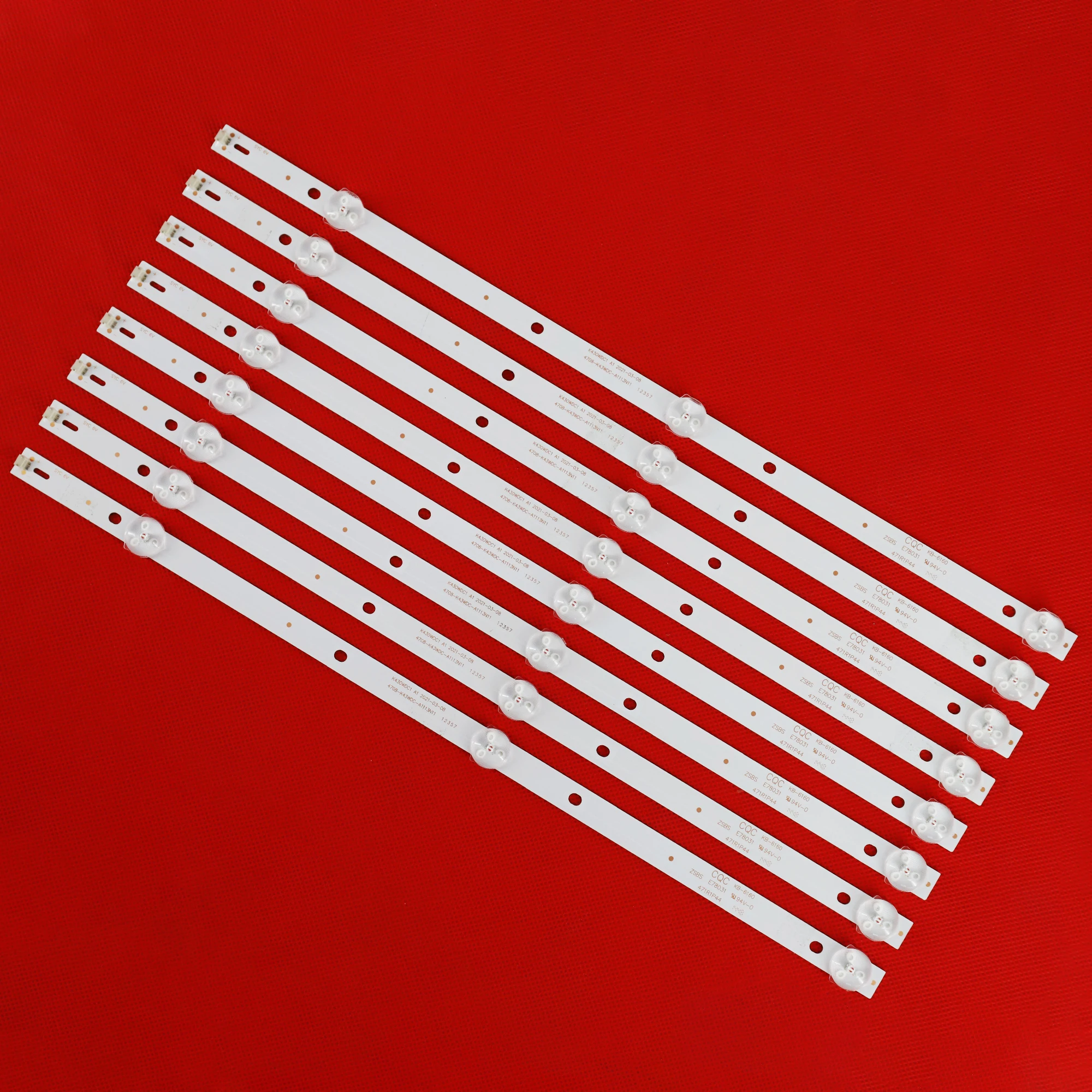 

8 шт./лот для K430WDC1 A1 4708-K43WDC-A1113N11 43BDL4012 43PFS4062 43PUH6002/96 Светодиодная панель 3 светодисветодиодный 39 см 6 в 100% Новинка