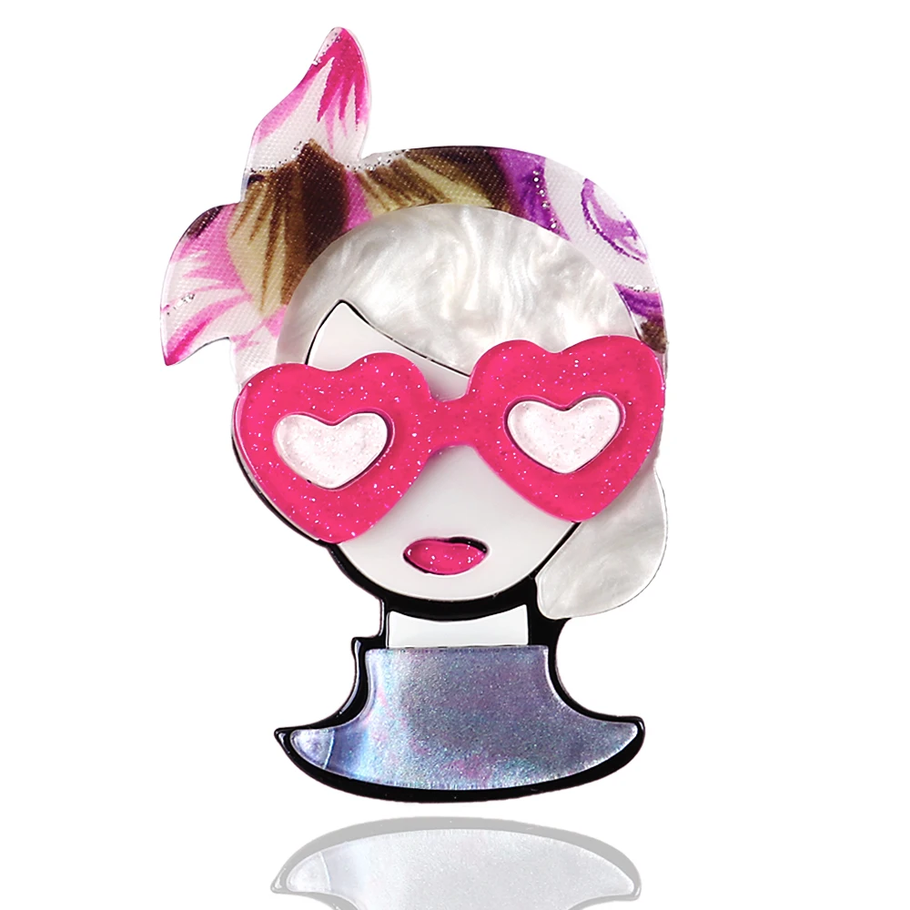 Brooches Girls Acrylic Brooches Badges Girls Brooches Pins Trendy
