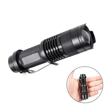 

XPE Q5 LED Flashlight Penlight 3500 LM Adjustable Focus Zoom Torch Black