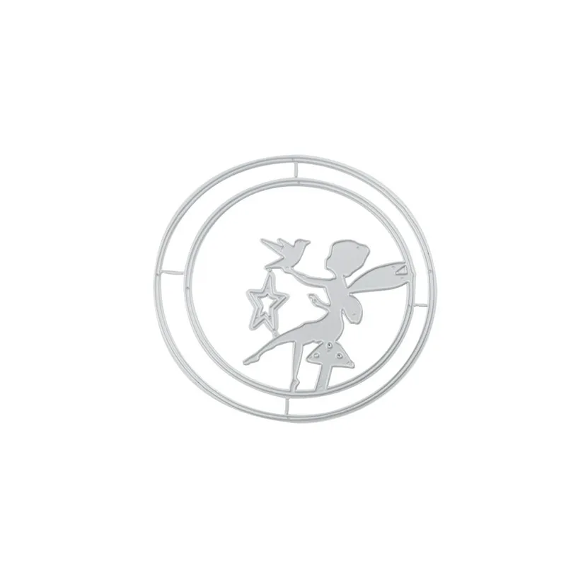 

Naifumodo Angel Dies Circle Background Metal Cutting Dies New 2019 for Card Making Scrapbooking Embossing Cuts Album Craft Dies