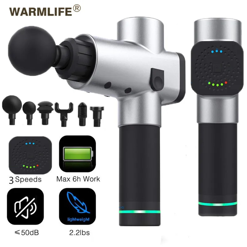 EMS беспроводной массажный пистолет стимулятор мышц глубокий тканевый массажер