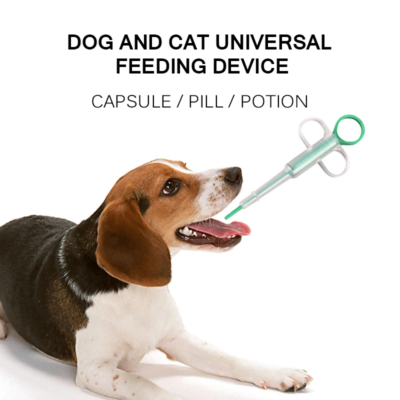 สัตว์เลี้ยงสุนัขCat Pill Dispenser PillนักกีฬาPush Dispenserเข็มฉีดยาPill Feedingเครื่องมือ