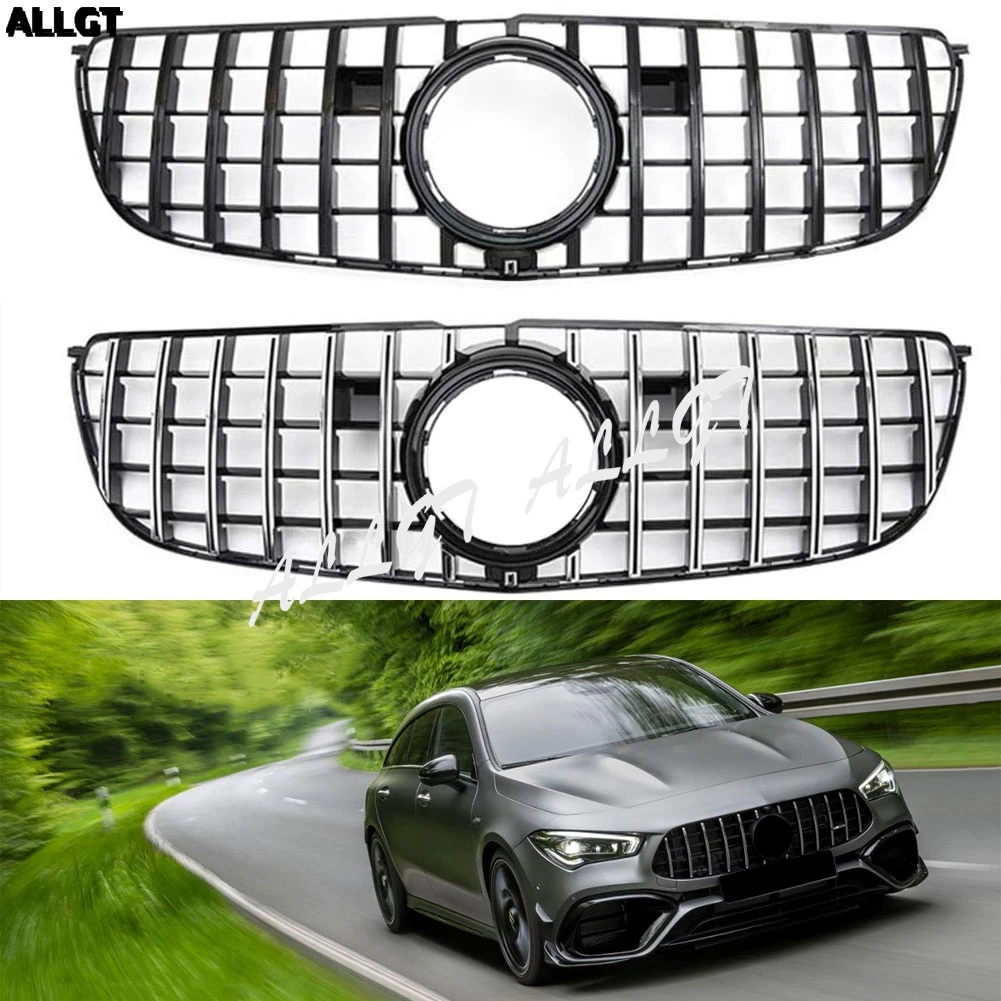 Подходит для Mercedes Benz GLS класса X166 GLS 450 550 передняя решетка бампер GTR гриль черный, серебристый цвет