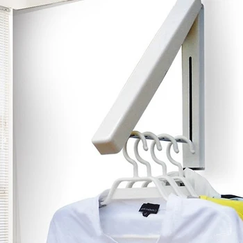 

Stainless Folding Wall Hanger Mount Retractable Clothes Foldabel Hangers