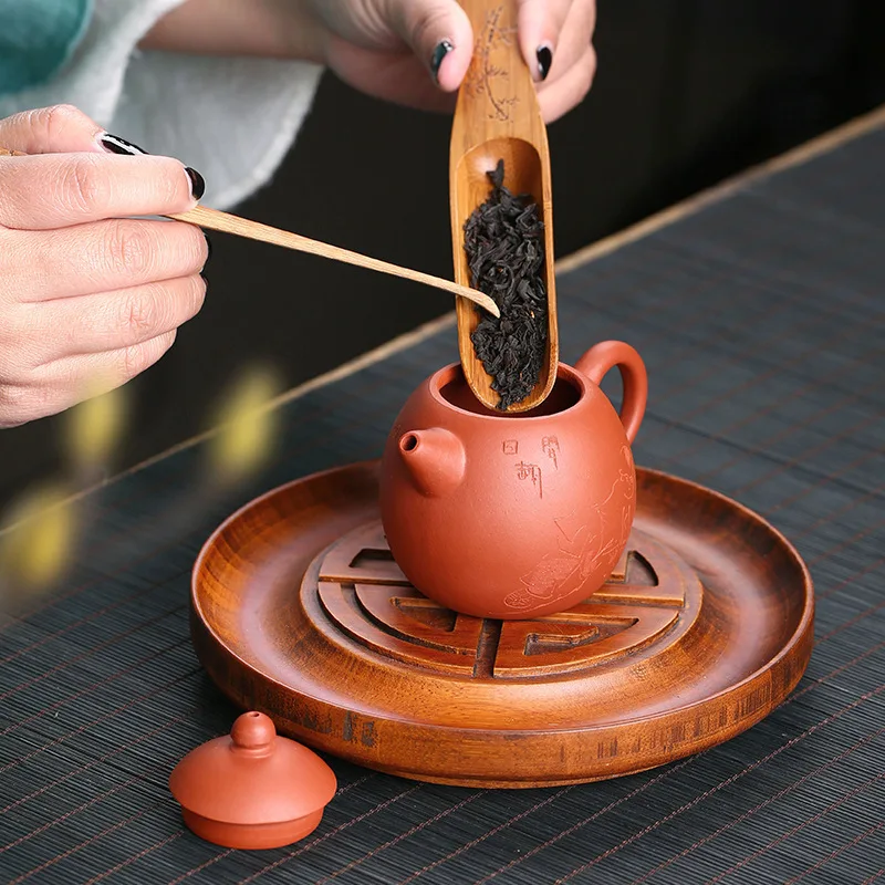 Purple sand tea pot undressed ore mud yixing teapot kung fu kettle