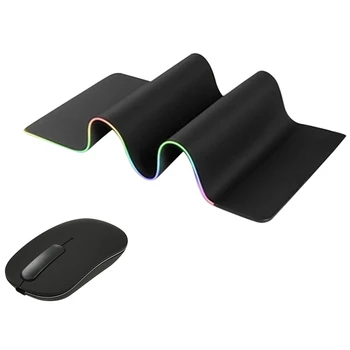 

Wireless Charging Mouse Pad, 10W Wireless Charging 2-In-1 Mouse Pad, & Bluetooth Wireless Mouse Rechargeable