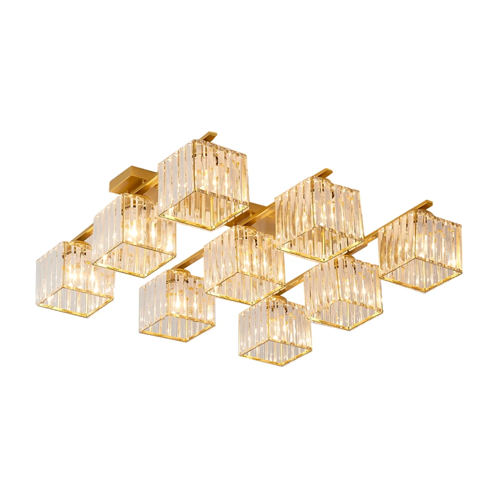 

New Living Room Large Crystal Ceiling Lamps led Ceiling Light fixtures Dining Room Hall Lamp Simple Modern Home led Crystal Lamp