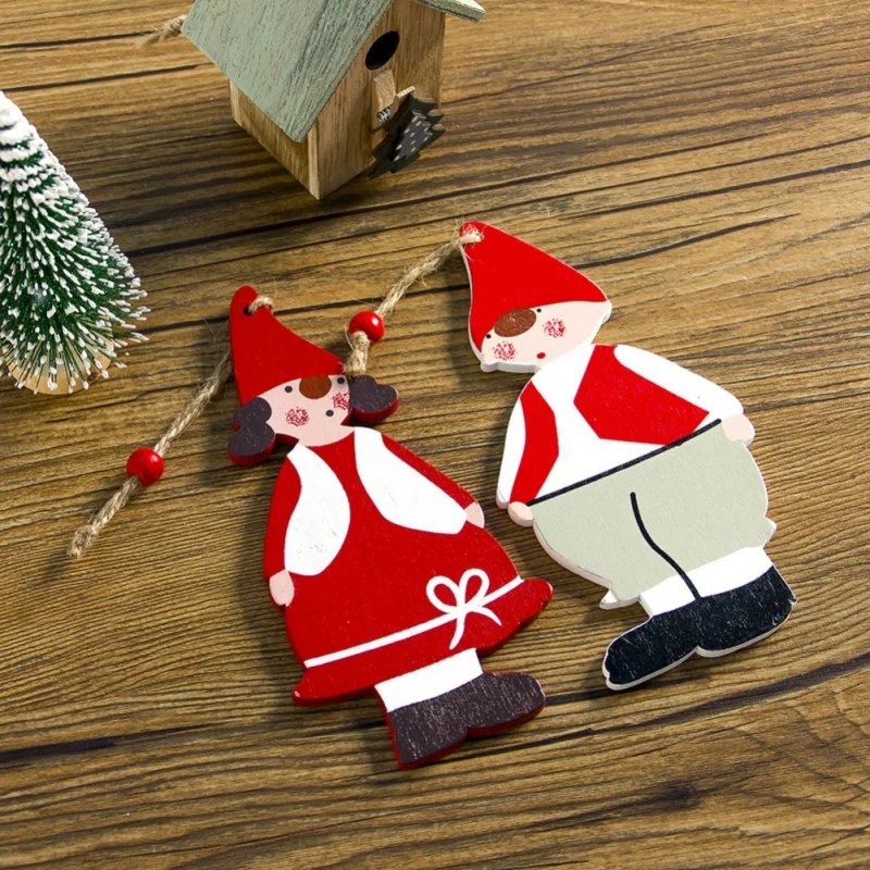 Merry Christmas Новинка деревянная подвеска для мальчиков и девочек Рождественская елка милое Рождественское украшение для рождественнской елки вечерние новогодние подарки