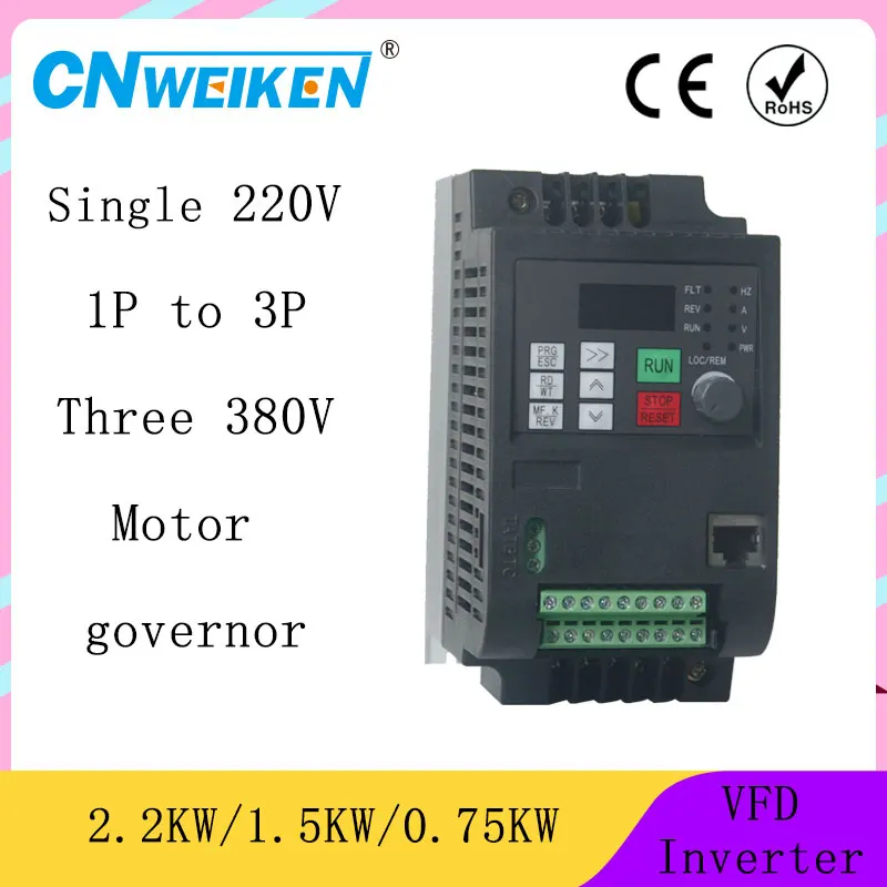 2.2KW 220V AC переменный Частотный Привод VFD инвертор для 3 фазы 380V шпинделя vfd cnc