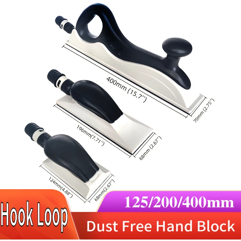 Rockyin Hand Sanding Block Dust Free Extraction Grinding Block Polishing Tool