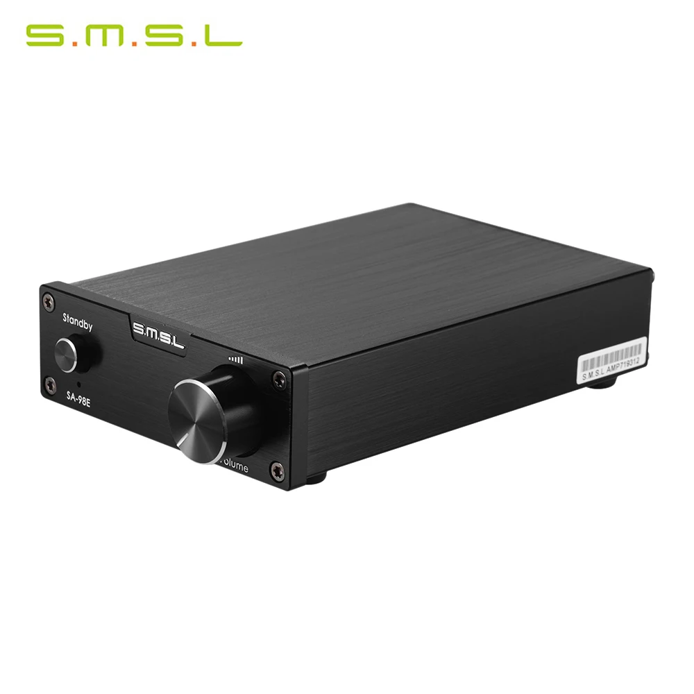 S.M.S.L SA-98E аудио усилитель стерео HiFi цифровой динамик Amp TDA7498E с адаптером питания EU/US Plug
