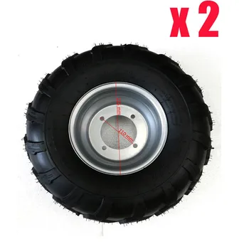 

2pcs 18X9.50- 8" inch Rear Wheel Rim + Chunky Tyre Tire Quad Dirt Bike ATV Buggy