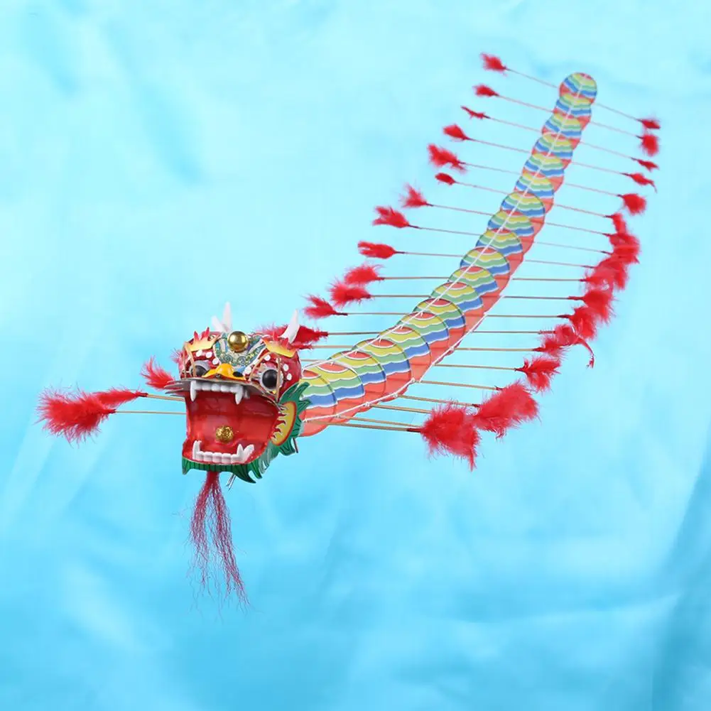 ELJHY Cerf-Volant de Danse du Dragon Volant Cerfs-Volants Chinois Nouvel an Chinois  cerf-Volant Traditionnel Danse du Dragon Gonflable pour Les Sports de Plein  air : : Jeux et Jouets