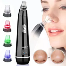

LED Photon Therapy Facial Blackhead Remover Electric Pore Cleaner Blackhead Black Point Vacuum Spots Cleaner Skin Care Tool