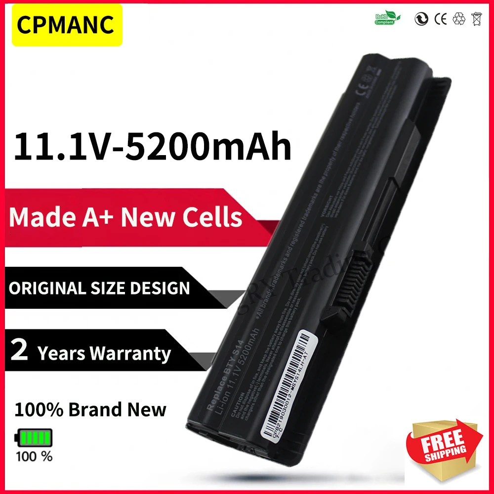 Bateria de Células para Msi Ge60 Ge70 Série Cr41 Cx61 Cr70 Bty-s14 Bty-s15 Novo