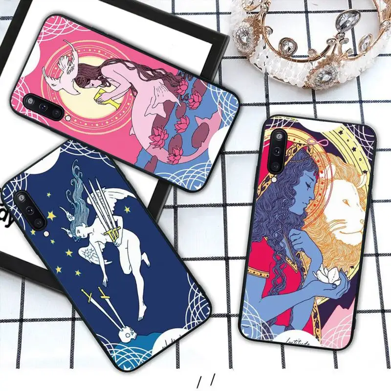 Yinuoda Star Spinner Tarot мягкий черный чехол для телефона Samsung galaxy M 30S A6 A7 2017 2018 A10 A20 E A30S A40 A50