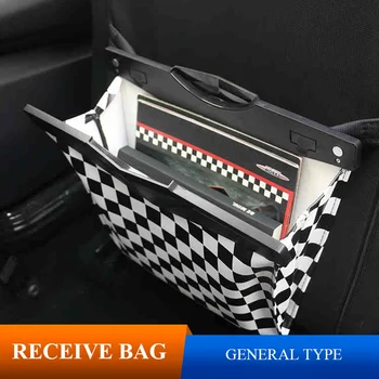

1Pcs Union Jack Car Multifunction Hanging Seat Back Storage Bag Children Anti-kick Bag Back Pocket For MINI F54 F55 R60 R61 R55