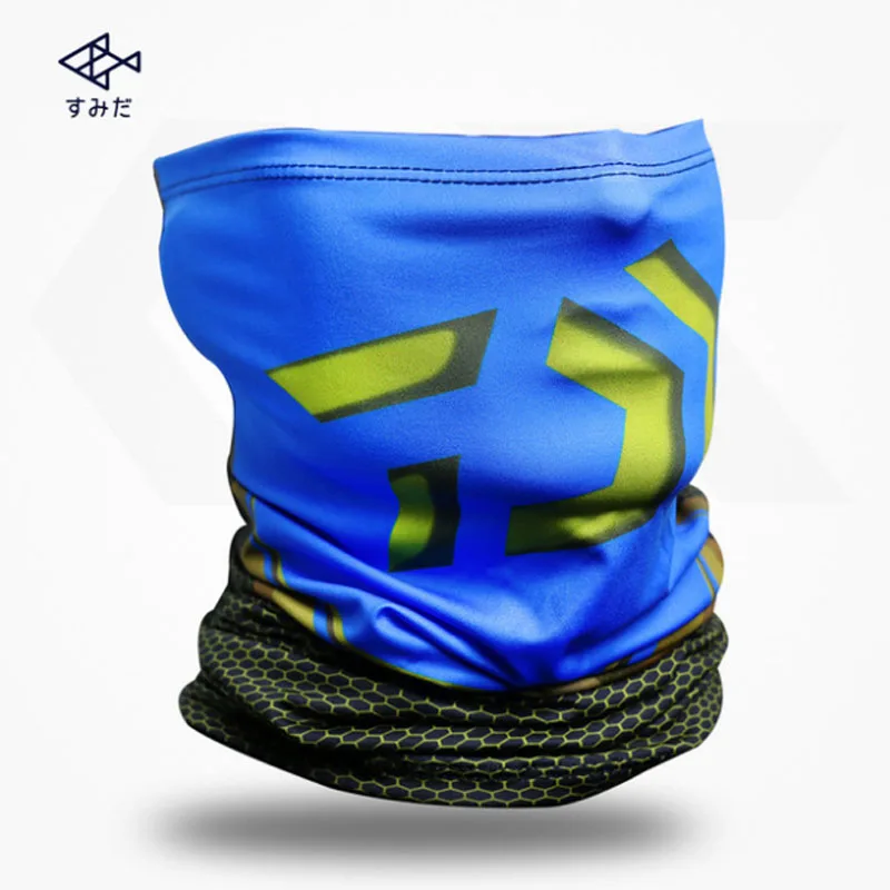 DW Blue Рыбалка шарф маска УФ Блокировка бандана головной убор Велоспорт Туризм Открытый хиджаб платок на голову лицо щит Baff - Цвет: DW Blue