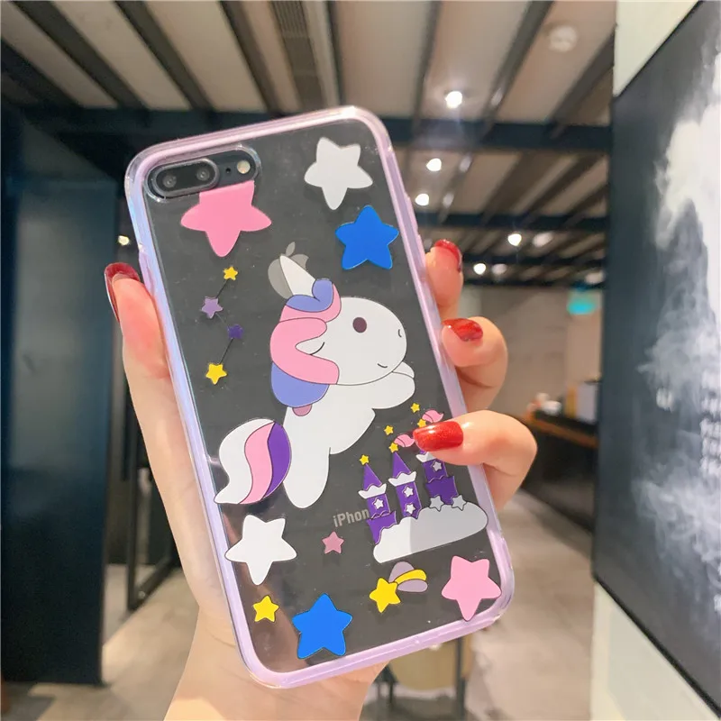 Для iPhone 11 pro Max чехол для телефона с мультяшным медведем+ пленка для экрана из закаленного стекла для iPhone X XS Max XR 7 8 6s Plus прозрачный чехол